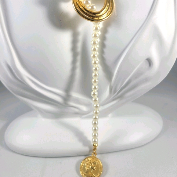 Pearl with Gold Accent Necklace - Picture 2 of 4